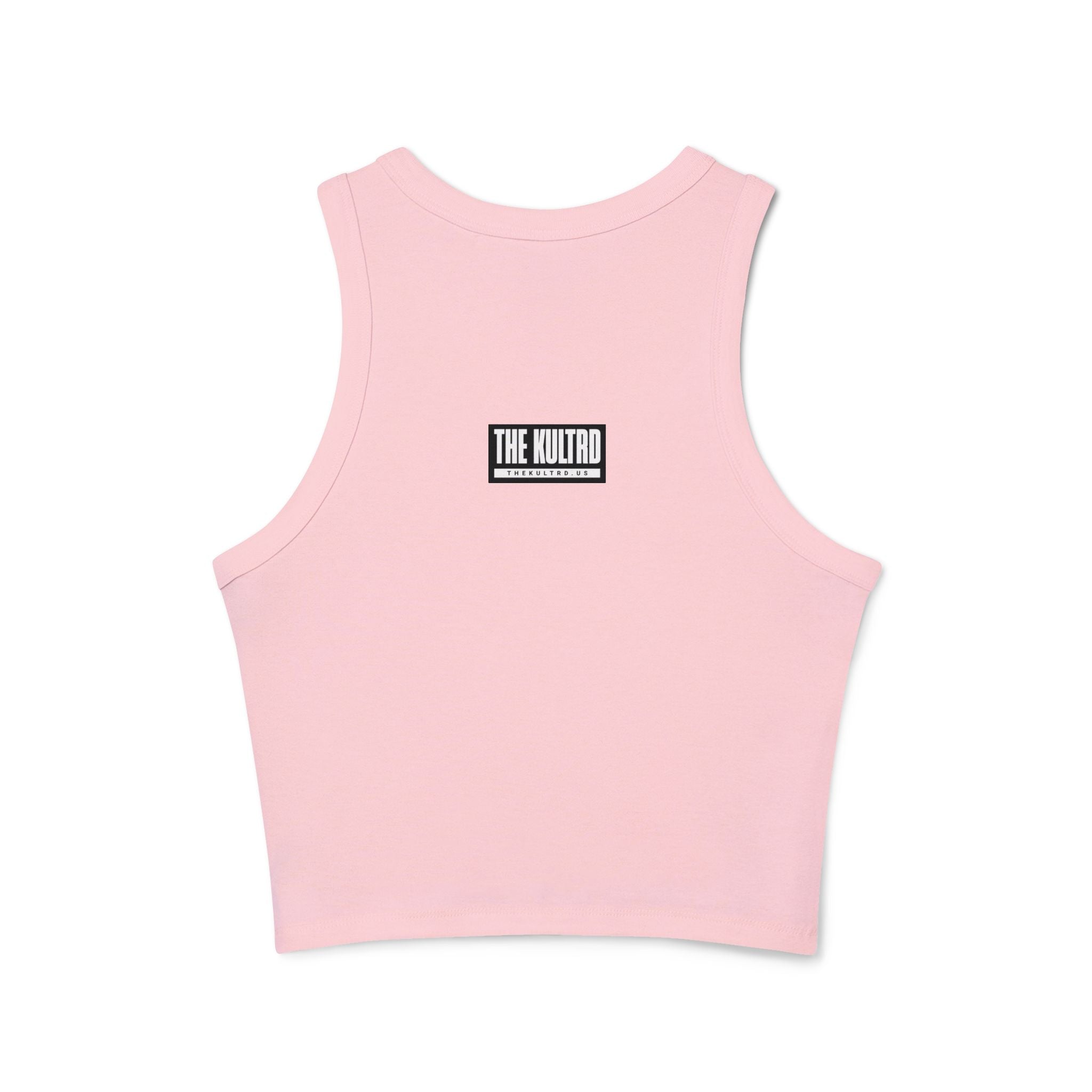 THE KULTRD Logo Racer Tank Top — Women's Micro Rib Cropped Tank
