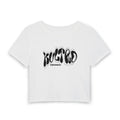Retro Wave Crop Tee — "Kultkid Original" Graphic Women's Baby Tee