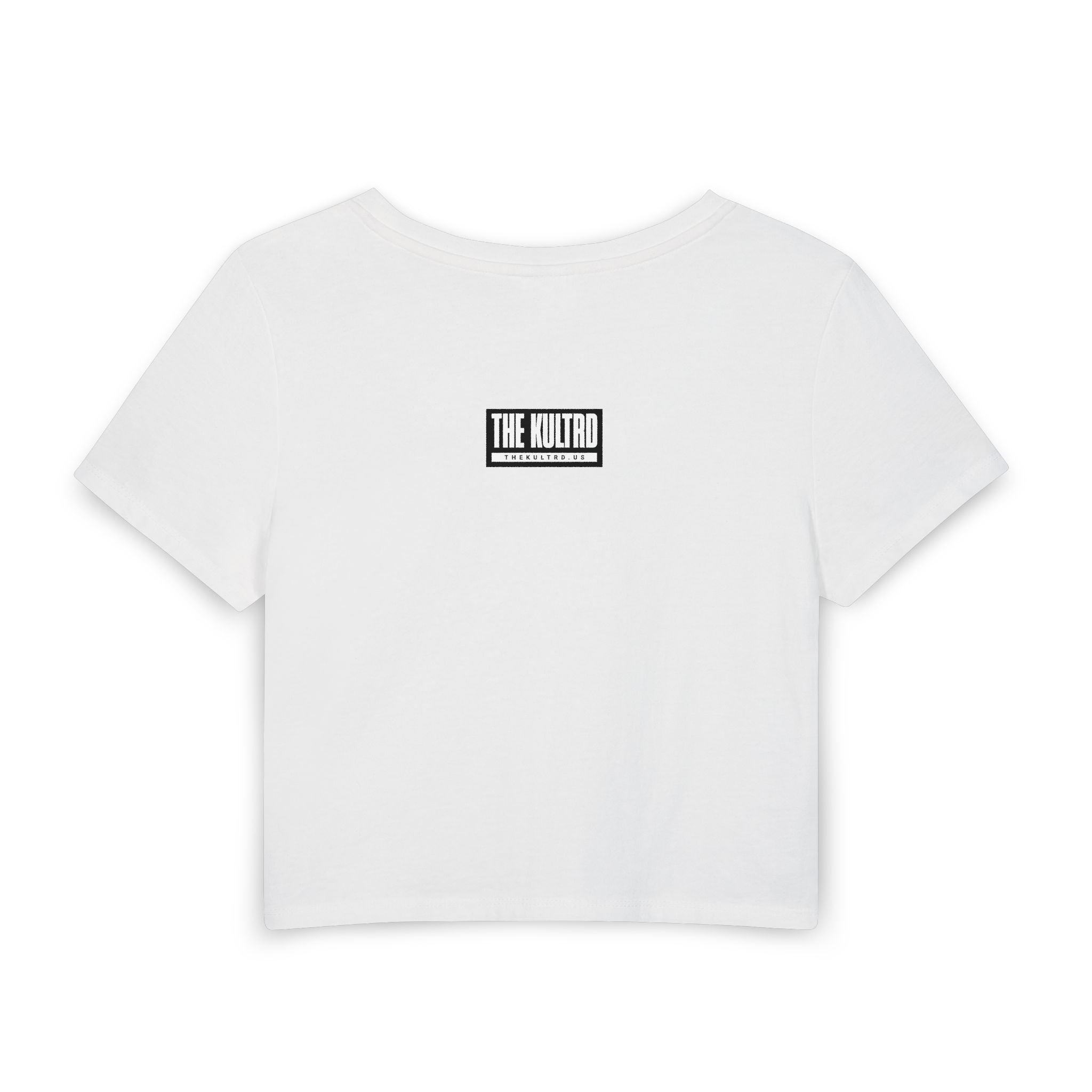 Retro Wave Crop Tee — "Kultkid Original" Graphic Women's Baby Tee