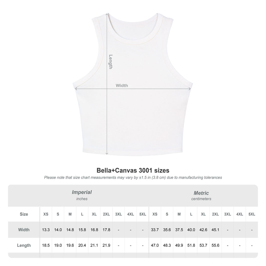 KULTRD Signature Racer Tank Top — Women's Cropped Micro Rib Graphic Tank