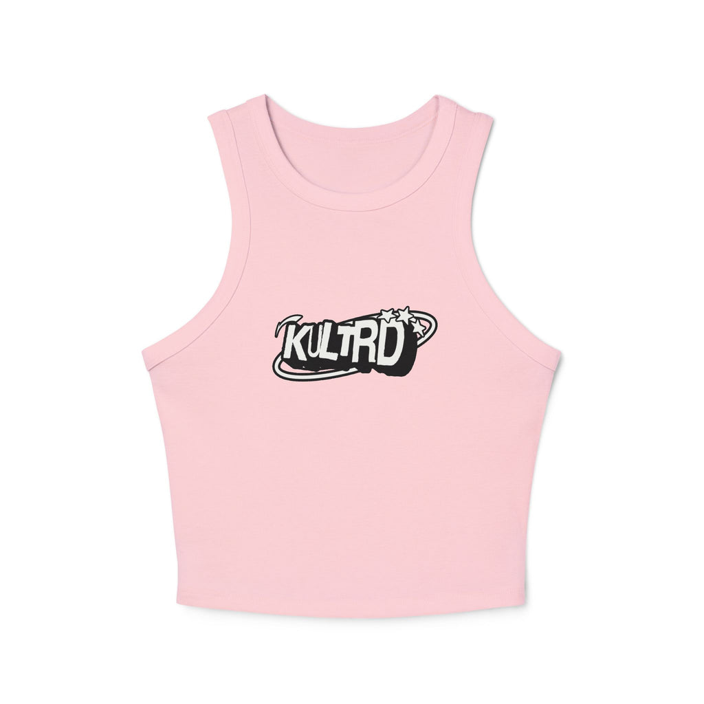 THE KULTRD Logo Racer Tank Top — Women's Micro Rib Cropped Tank