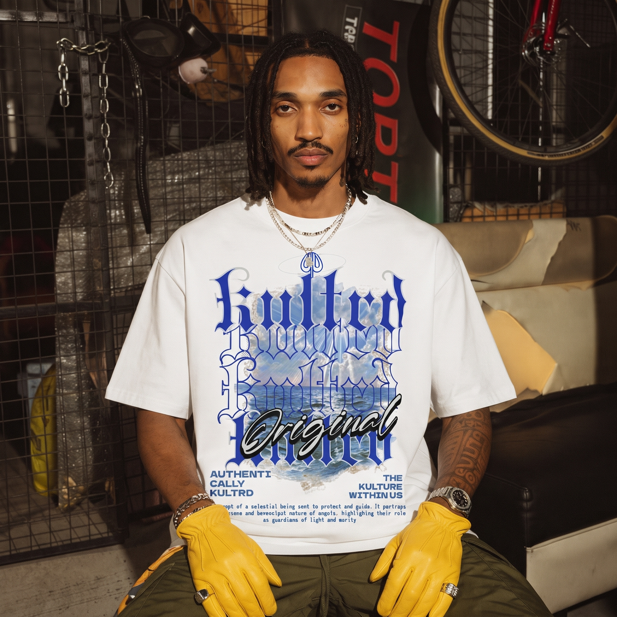 THE KULTRD: Oversized  Men cotton t-shirt