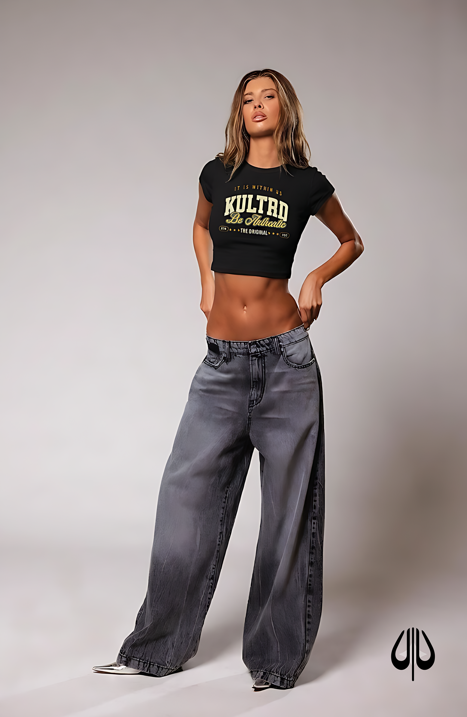THE KULTRD: Sport Type Print Women’s crop top