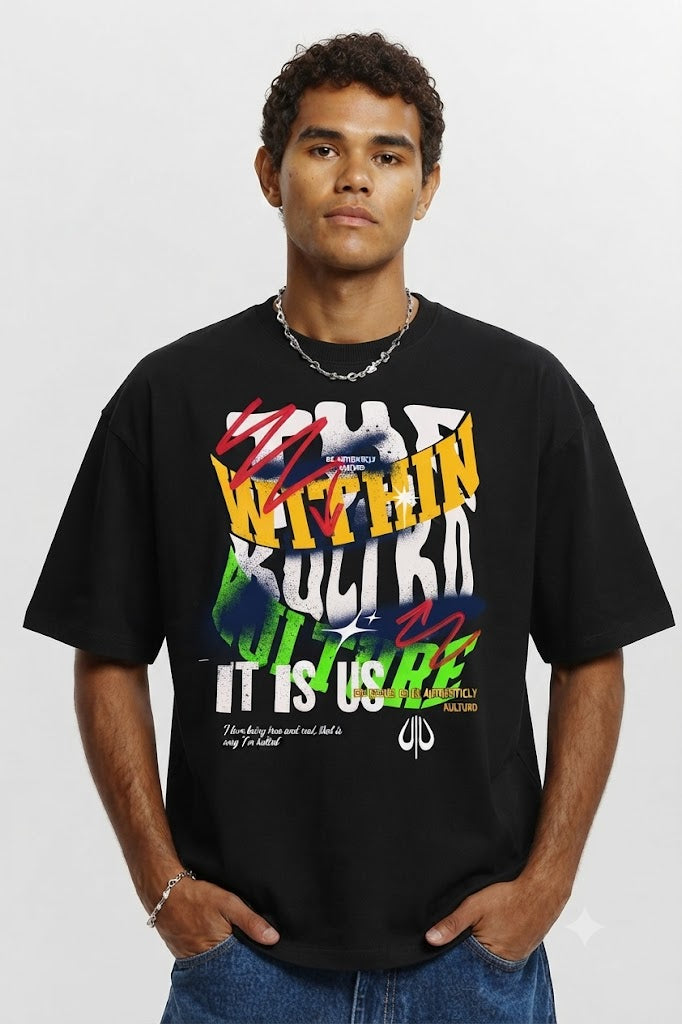THE KULTRD Graphics Text Print Unisex T-shirt