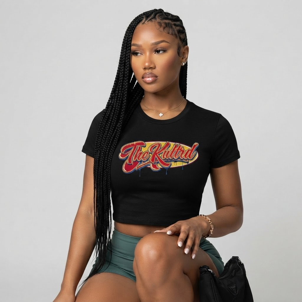 THE KULTRD: Iconic Women's Crop Top Tee